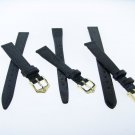 Hirsch Black 12mm Watch Band/Strap Lot, Retail $115