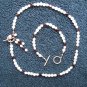 Faceted Garnet & Quartz necklace & bracelet with Silver clasps