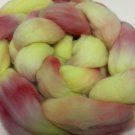 4oz Hand Dyed Super Fine Merino Roving - Strawberry Lemonade