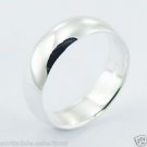 Sterling Silver .925 Stamped Classic Band Ring Highly Reflective Sizes 5-8 New