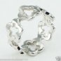 Sterling Silver 925 Stamped Delicate Open Flowers Ring Size 8 Brand New