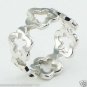 Sterling Silver 925 Stamped Delicate Open Flowers Ring Size 6 Brand New