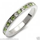 Sterling Silver 925 Stamped Top Grade Eternity Womens Crystal Ring Size 7