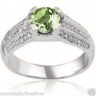 1.76 Carat Genuine Amethyst Ring Platinum over .925 Sterling Silver Size 7 New