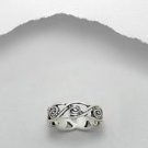 Sterling Silver 925 Stamped Celtic Design Ring Very Nice Size 7 Brand New
