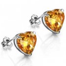 1.3 Carat TW Azotic Genuine Topaz Earrings Platinum over .925 Sterling Silver