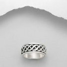 Sterling Silver 925 Stamped Celtic Spin Ring Size 10 Very Nice