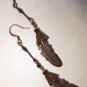 Copper Feather Earring