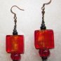 Red Beaded Earring