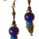 Blue Whirl Earring