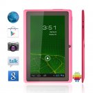 Tablet PC A13 Q88 - A13 MID -7 inch Cap acitive Screen + Android 4.0+ Dual Camera