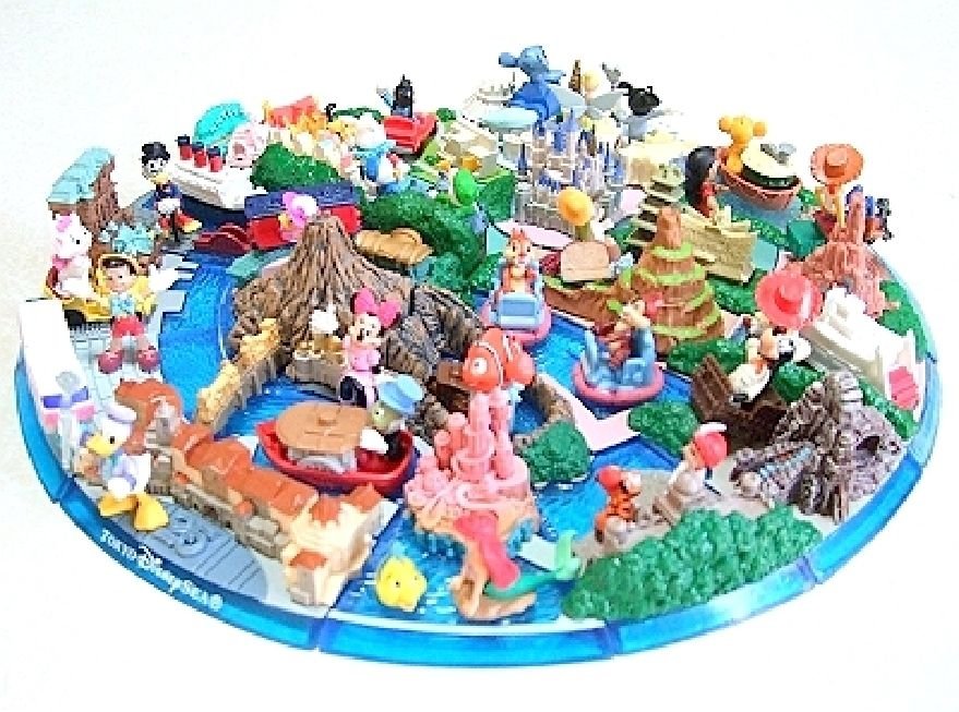 tiny disneyland diorama