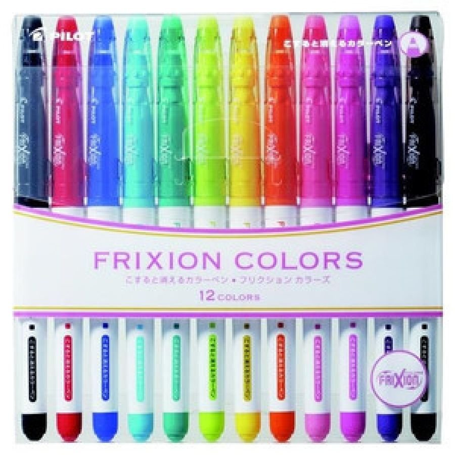 PILOT Friction Colors Color Erasable type Felt-tip Pen 12 Color set ...