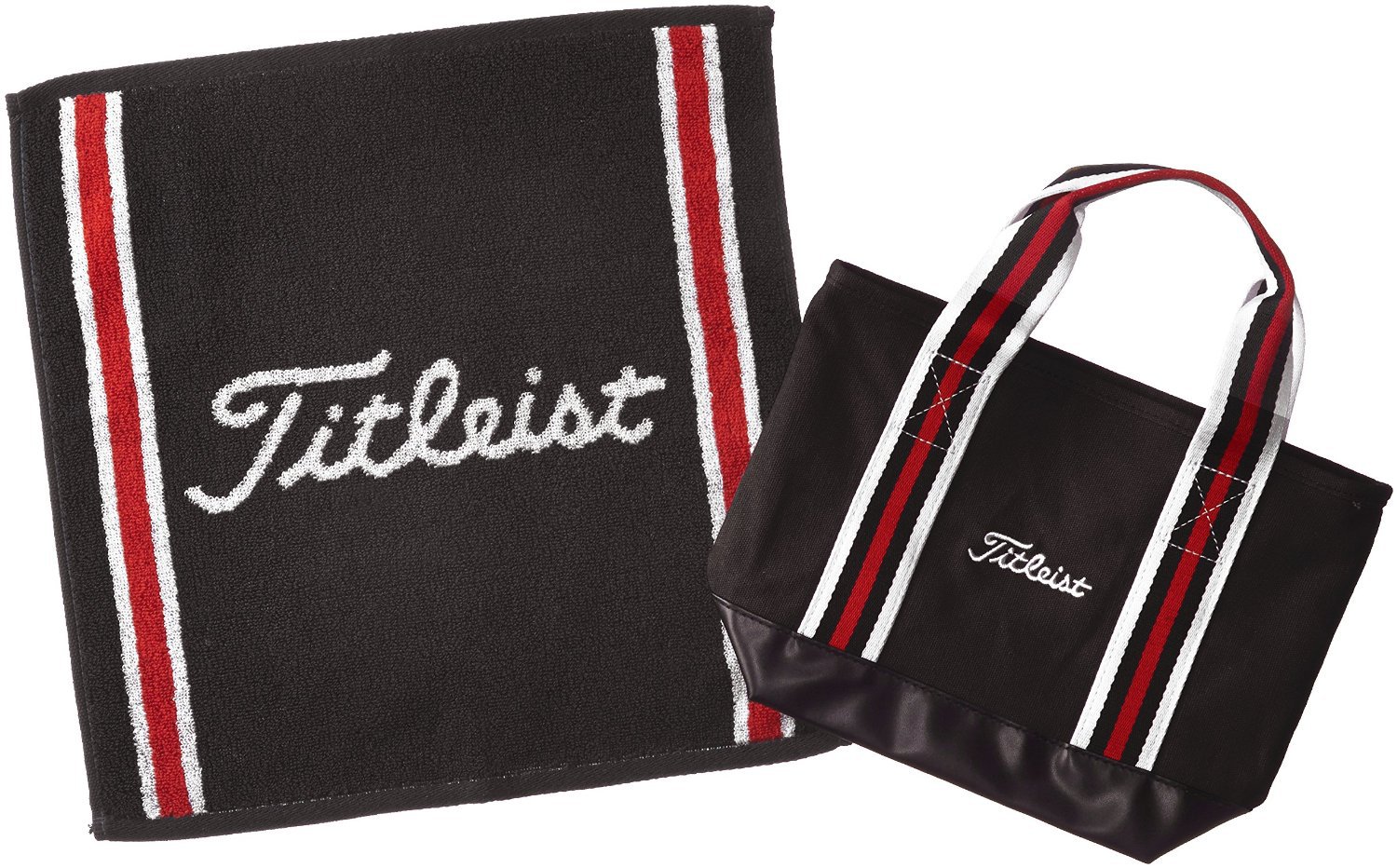 Titleist Japan Golf JAPAN Hand Towel & Tote Bag Set Gift Box Black AJGF43