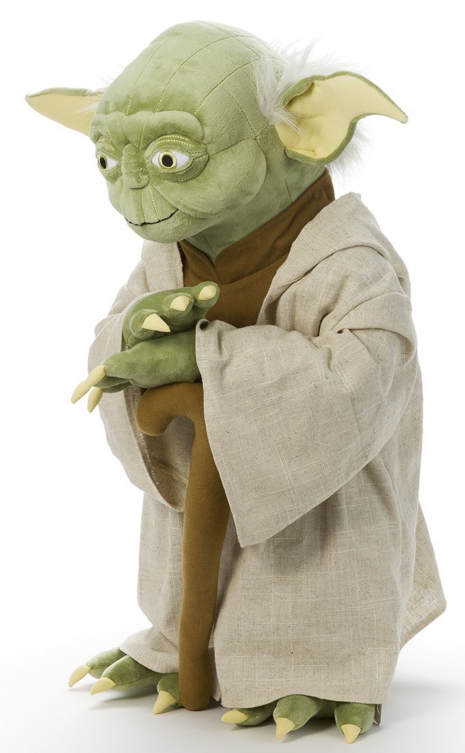 stuffed yoda doll