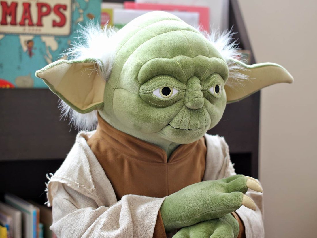 real life yoda doll