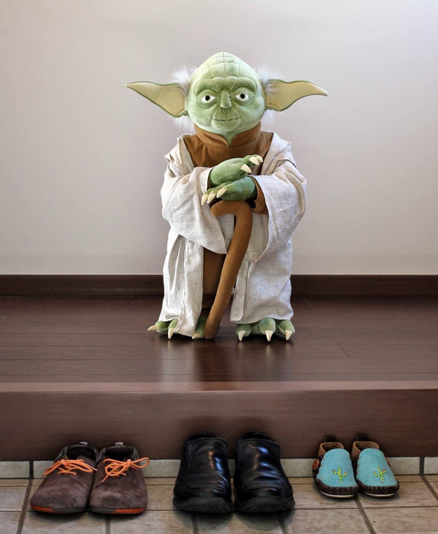 real life yoda doll