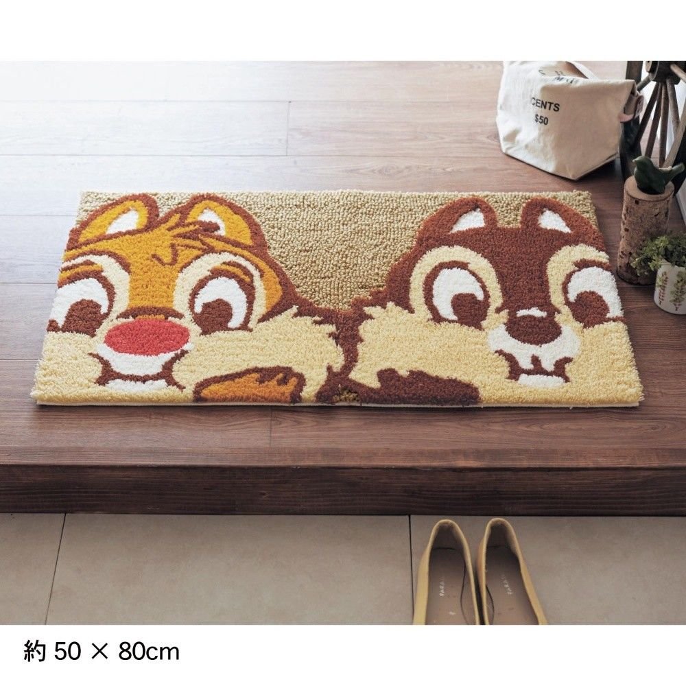 Disney Chip & Dale Washable entrance mat Door mat Floor lag F/S Made in