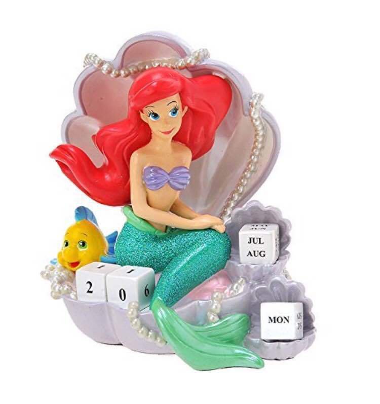 disney-store-little-mermaid-ariel-figure-perpetual-calendar-year-desk-schedule
