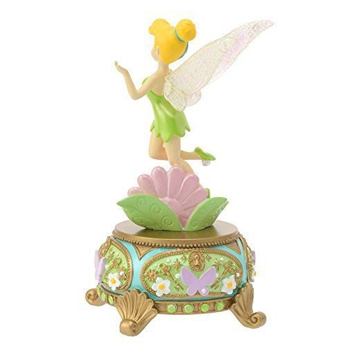 Disney store Tinker Bell music box with Figures Resin ornament NEW FS