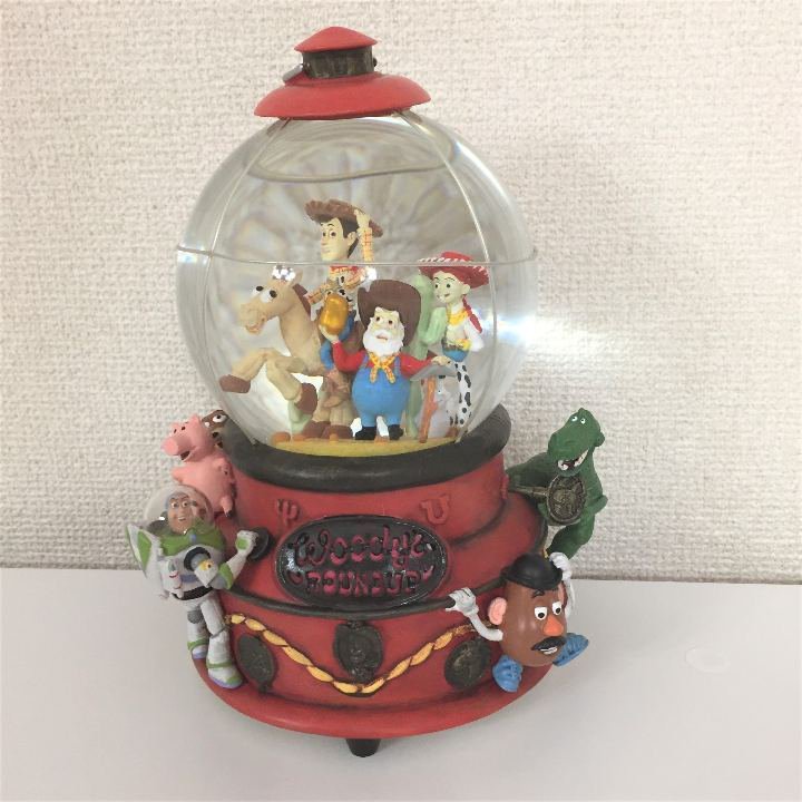 Disney Toy Story 2 All Character Woody Buzz Snow Globe Dome Figure Ornament