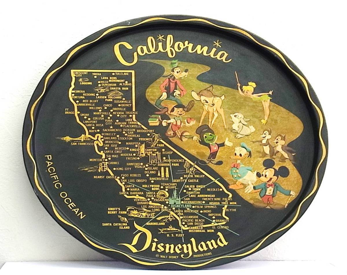 1955 California Disneyland Opening dish Resort Tin Plate ...