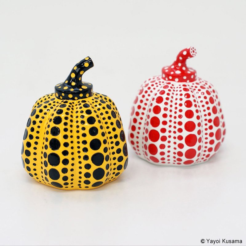 Yayoi Kusama Pumpkin Yellow And White Red Set Japan Paper Weight