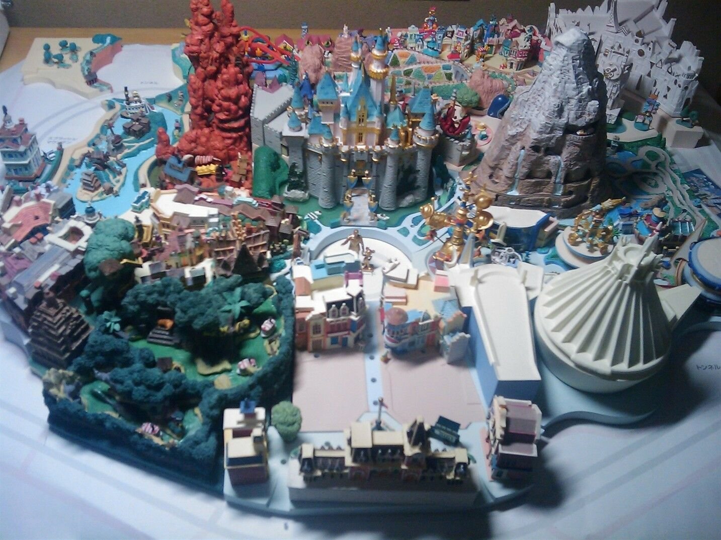 tiny disneyland diorama