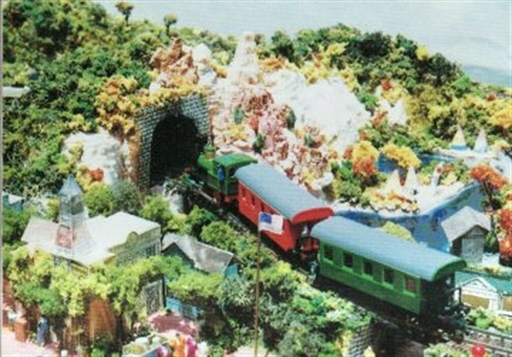 tiny disneyland diorama