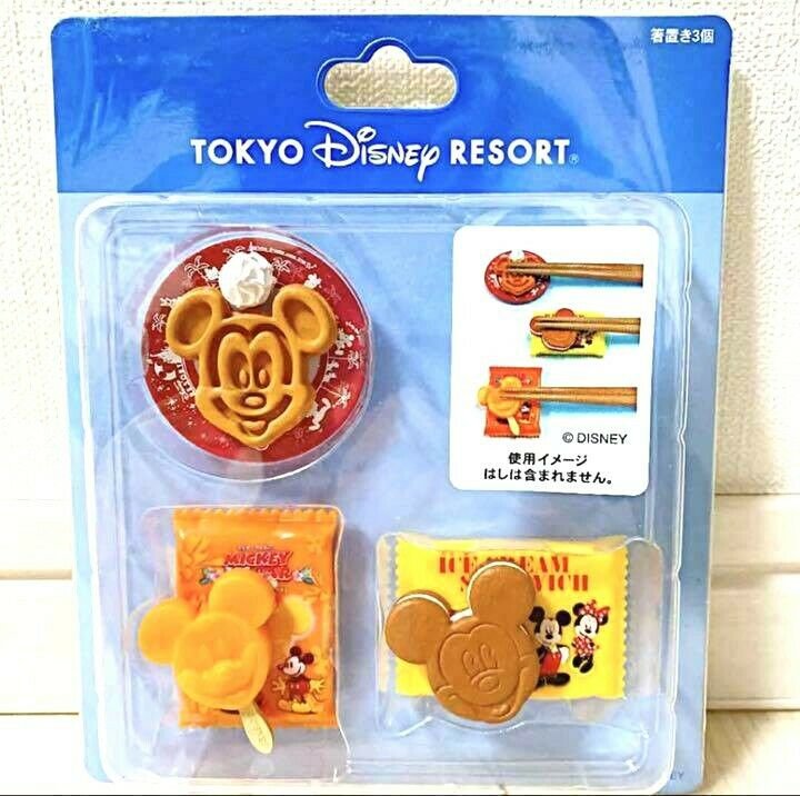 Tokyo Disney Resort Park Food Chopstick Rest Set Ice Candy Waffle Mickey Tdl