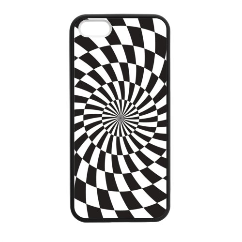 Custom Case for iPhone 5,5S TPU_BlackWhite
