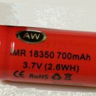 AW IMR 18350 700mAh battery FLAT top vape Mechanical Mods cig torch cree flashlight