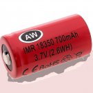 AW IMR 18350 700mAh battery BUTTON top vape Mechanical Mods torch flashlight cree