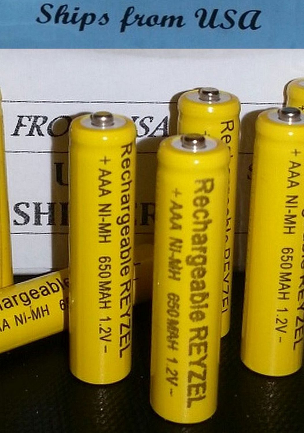 8 pcs AAA Rechargeable NiMH 650mAh NiMH Batteries Panasonic cordless