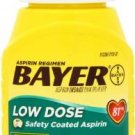 Bayer Aspirin Low Dose 81mg Enteric Coated (300 count tablets)