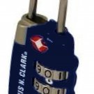 TSA luggage lock Lewis N. Clark TSA 3-dial Combo Blue