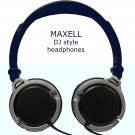 MAXELL DJ Style Headphones 40mm driver monitor for iPAD iPHONE MP3 deep bass