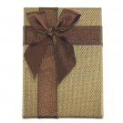 Cardboard Jewelry Gift Box, Rectangle, Gold, 90x60x30mm