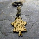 Double-sided Fairy Princess Bronze Key Chain
