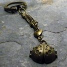 Ladybug Bronze Key Chain