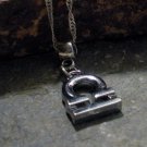 Silver Zodiac Charm Necklace - Libra the Scales (silver)