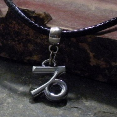 Silver Zodiac Charm Necklace - Capricorn the Goat