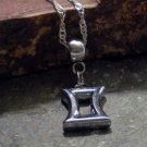 Silver Zodiac Charm Necklace - Gemini the Twins (silver)