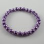 [29] [Silver] Kamala Glass Pearl Elastic Bracelet - Purple