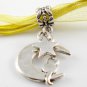 Yellow Ribbon Necklace ~ Sailor Moon Luna ~ Cat on a Crescent Moon Silver Star