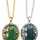 The Hobbit Fairy Green Enamel Door Pendant Locket (Bronze)