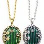 The Hobbit Fairy Green Enamel Door Pendant Locket (Bronze)