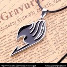 Black Fairy Tail Pendant Key Chain with Swivel Lock