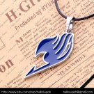 Blue Fairy Tail Pendant Necklace (silver chain)