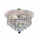 Adele 3-Light 10" Crystal Flush Mount 1530F10C-SA